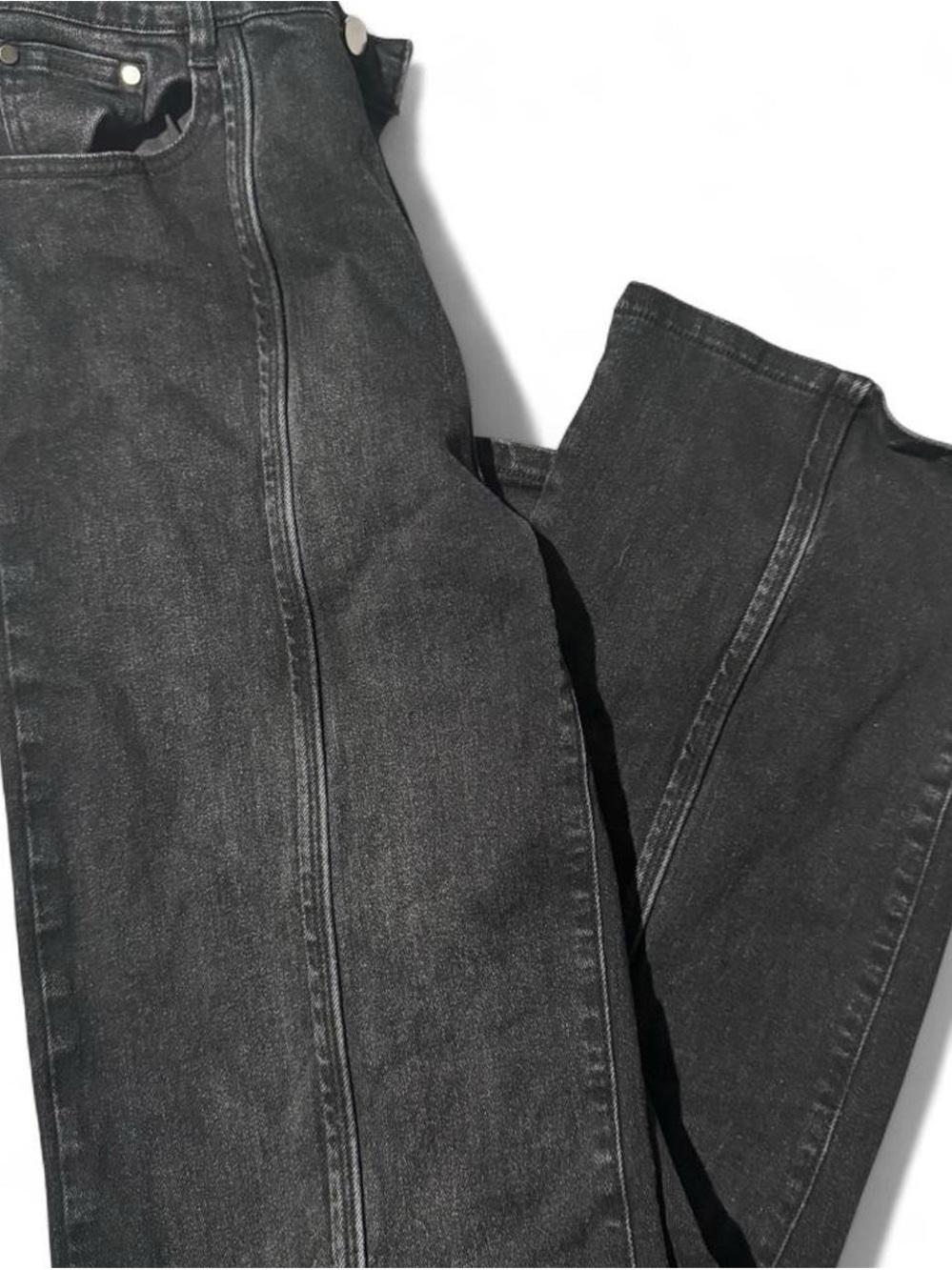 Fashion Nova Women’s Black High-Rise Straight Leg Jeans